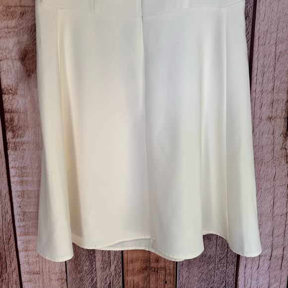Amanda Uprichard Dress Ivory Sleeveless Shift Minimalist Capsule Versatile M - Picture 6 of 8